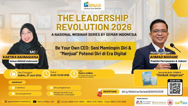 Be Your Own CEO: Seni Memimpin Diri dan Taktik “Menjual” Potensi Anak Vokasi di Era Digital